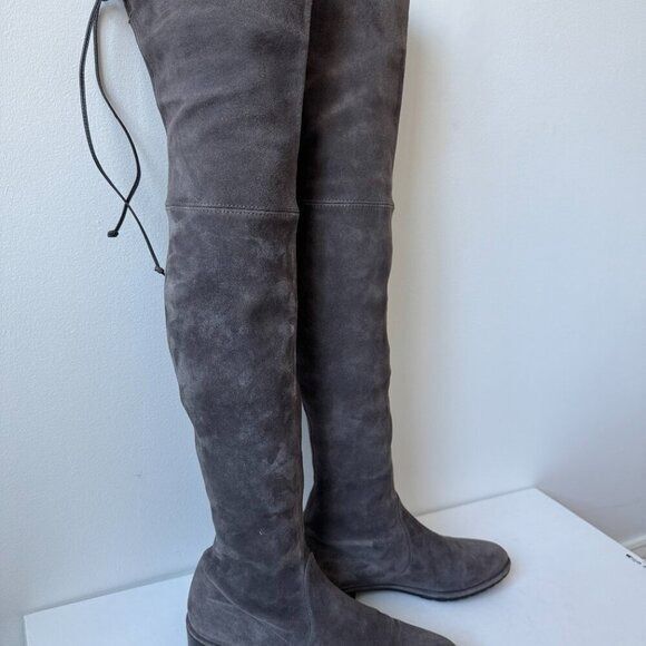 Stuart Weitzman Lowland Suede Over the Knee Boots, Size 7.5 - Picture 7 of 8